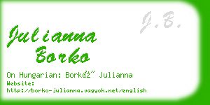 julianna borko business card